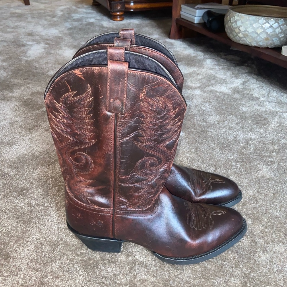 Laredo Burgundy Cowboy Boots